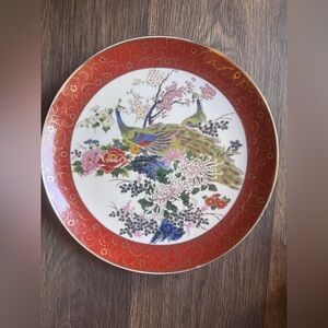 Satsuma Peacock Plate